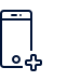 phone and plus sign icon